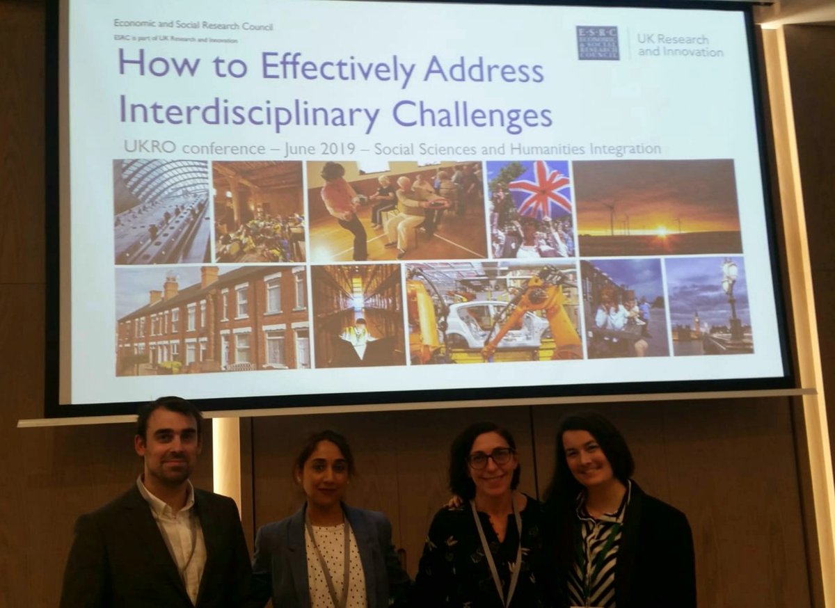<a href="/ESRC/">Economic and Social Research Council</a>, <a href="/ahrcpress/">Arts and Humanities Research Council</a>, and <a href="/Cambridge_Uni/">Cambridge University</a> in a workshop on addressing interdisciplinary challenges in Social Sciences and Humanities (SSH) #UKROConf
