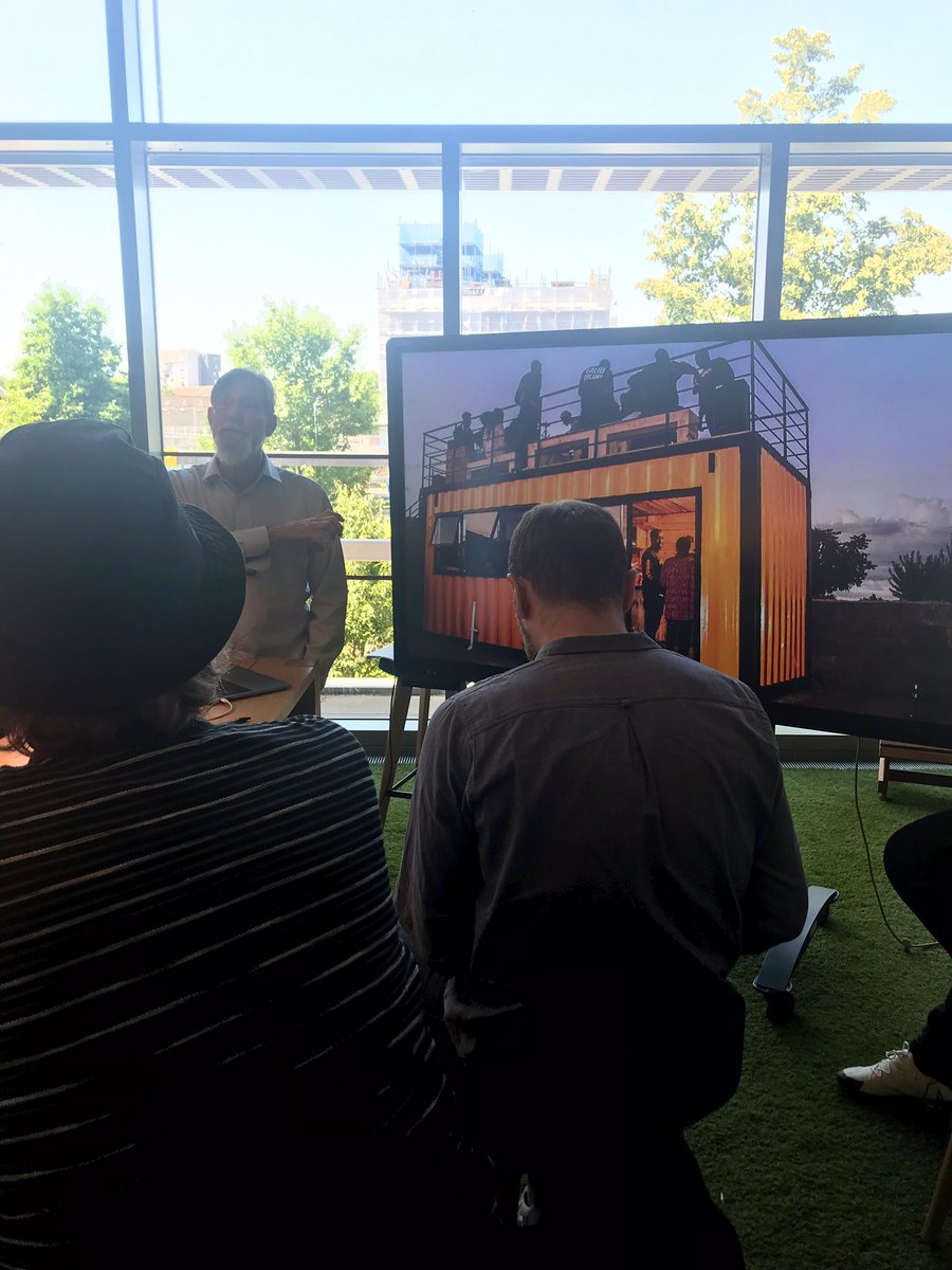 Cal Bruns, founder and chief innovationist at <a href="/matchboxology/">matchboxology</a> is taking us through a community &amp; entrepreneurship programme in Johannesburg 🇿🇦 

Pioneer Nation by <a href="/matchboxology/">matchboxology</a> &amp; <a href="/LEVIS/">Levi's®</a> 🌍

#GOOD19London