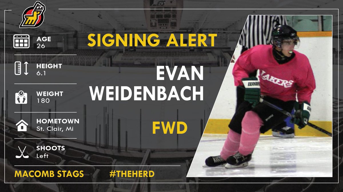 MacombStags's tweet photo. The Stags have added a few more to the Inaugural Roster, we'll kick off your Thursday with Evan Weidenbach! https://t.co/LEDP0rsSfF