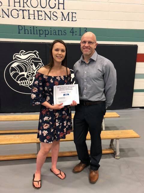 Congratulations to our AJSH ATA Local #30 scholarship recipient for 2019. Best of luck in your post-secondary Studies in Education. <a href="/LCSD_150/">Lakeland Catholic School Division</a>