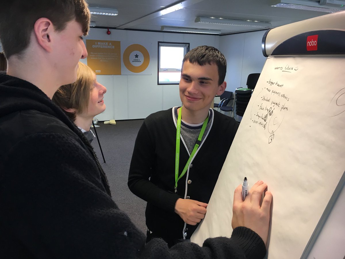 NorthumbrianH2O's tweet photo. Our visiting students from @Castle_View are back with us again as part of @MAKEitSund #WorkDiscoveryWeek. Today they’re learning about and discussing the way we interact with customers.
#STEM #2020Skills #EnergisingInclusion #Sunderland https://t.co/pVg4eHw7K5