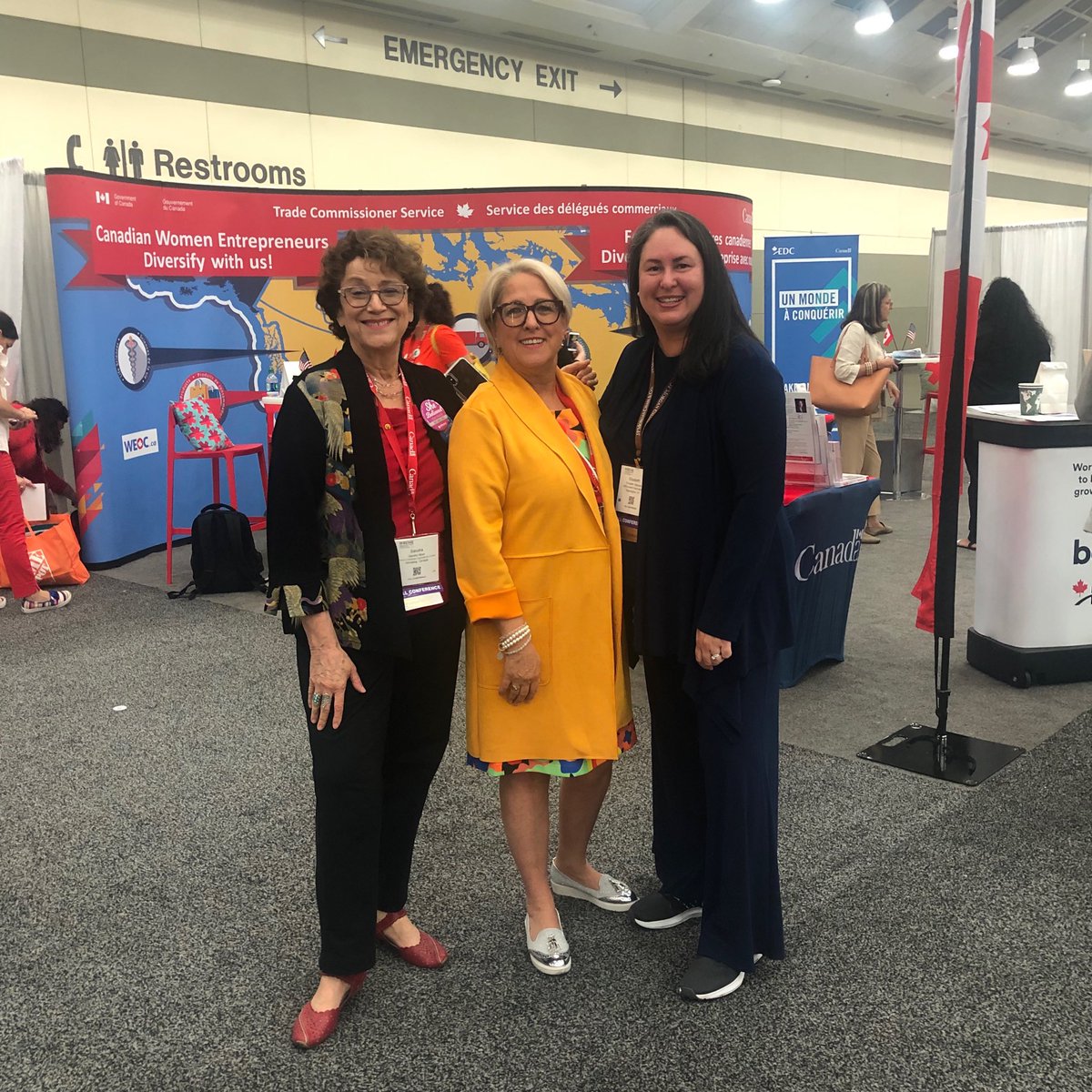 @wbenc19 with two fabulous women doing so much for women’s entrepreneurship. Thanks E Vasquez R Vachon for all you do. Thanks BWIT for our beautiful Canadian booth!#womenowned ⁦@ReseauRFAQ⁩ ⁦<a href="/WEConnection/">WEConnect International</a>⁩ ⁦@WEOCanada⁩ ⁦⁦<a href="/JosieLM613/">Josie L. Mousseau</a>⁩