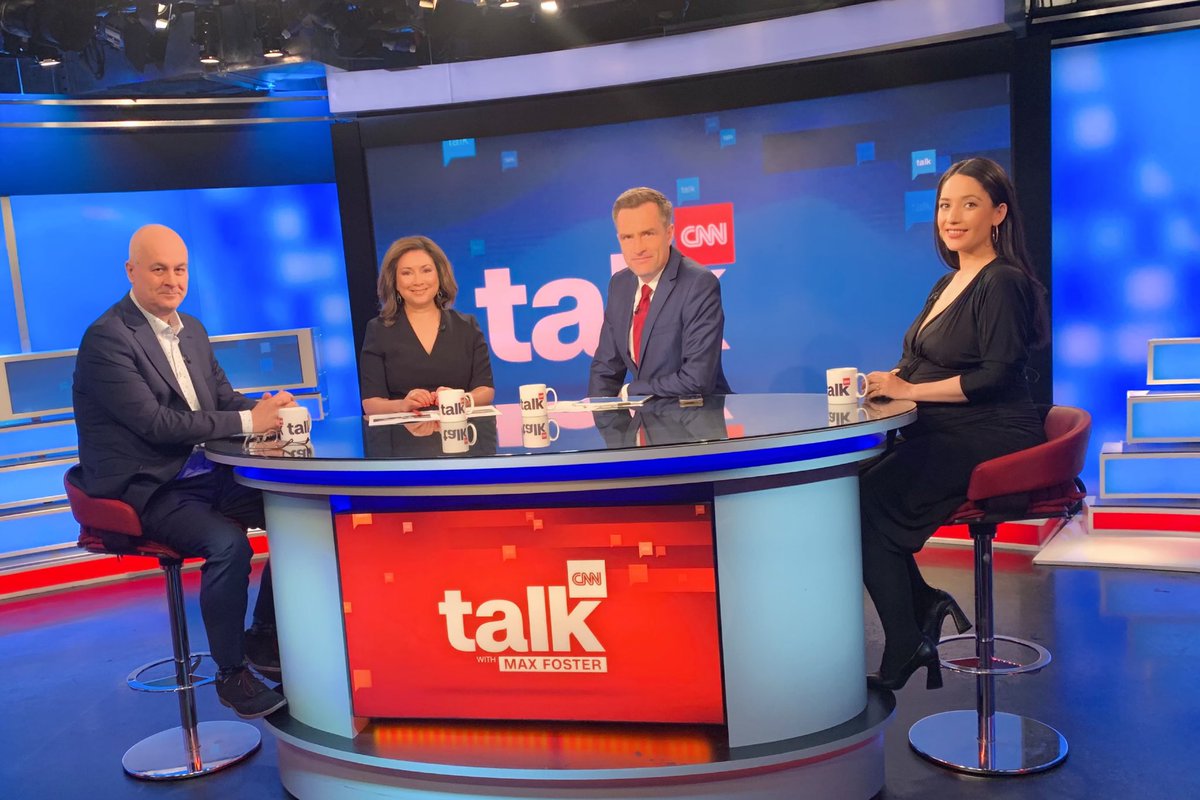 ayeshahazarika's tweet photo. Penultimate #CNNTalk but last one with @IainDale &amp; @NinaDSchick. we’re talking about the G20. The final show is tomorrow. Sniff... I’ll be on with @LiamHalligan &amp; anchored by @MaxFosterCNN https://t.co/DGKWX2Dunk