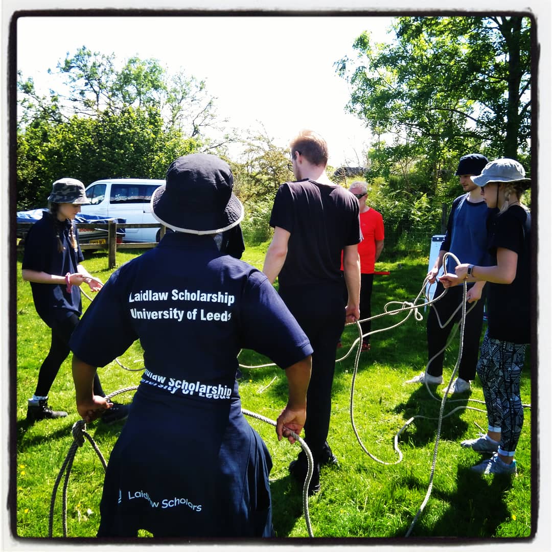 tess_hs's tweet photo. was delighted to see our amazing @UoL_Laidlaw scholars bonding, having fun and challenging themselves as part of the #Selside residential. Brilliant work team https://t.co/rPw7mkWeGZ