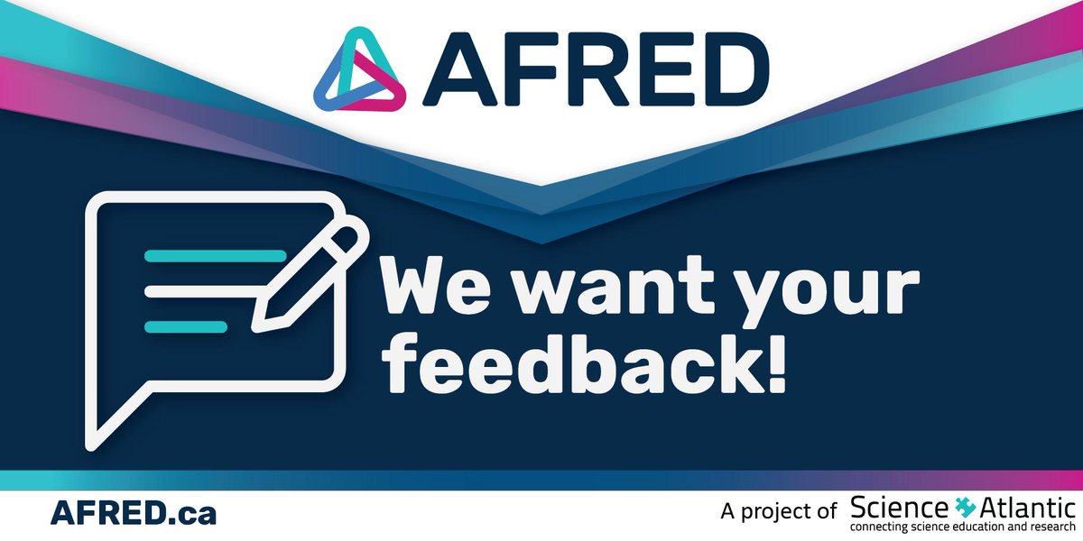 AFREDatabase's tweet photo. Have you had success finding a partner or resource with AFRED? We want to hear from you! DM us or e-mail afred@scienceatlantic.ca! https://t.co/xOnsmlB1z2