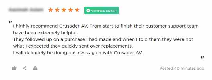 CrusaderAV18's tweet photo. Always good to hear that our hard work doesn't go unnoticed! All of our reviews are collected by a third party from verified customers for your peace of mind. See more here: https://t.co/IryhXcJNNq https://t.co/jFJR82ZLR1