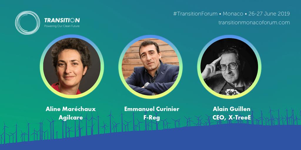 We're speaking now with #innovators in the field of #sustainable cities: Aline Maréchaux of <a href="/agilcare/">Agilcare Construction</a>, @F_Reg_Curinier of F-Reg &amp; Alain Guillen of @XtreeE

#cleanfuture #TransitionForum bit.ly/2PiX4O7