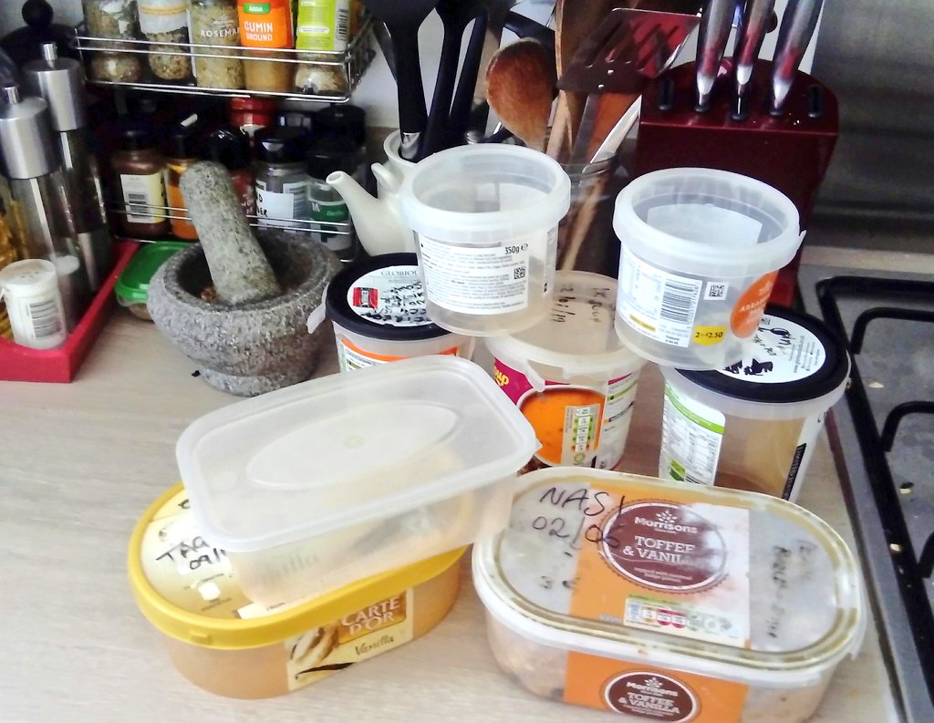 I can't imagine how much #SingleUsePlastics I have bought over the years.

Where possible I reuse those that I have bought. All containers get used over and over to store leftovers in the fridge and freezer and as lunch boxes.

What #SingleUsePlastics do you reuse?