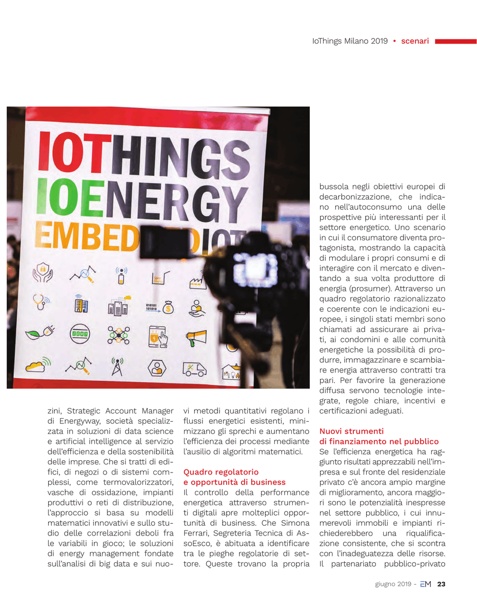 IoThings_mag's tweet photo. 📸 #ThrowbackThursday - sul numero di giugno di @EMRivista, uno sguardo all'edizione 2019 di #IoThingsMilan, tenutasi lo scorso aprile a #MINDMilano (@arexpo_milano)   

#TBT  #TBThursday  #SmartCity https://t.co/2UVSihWwLP
