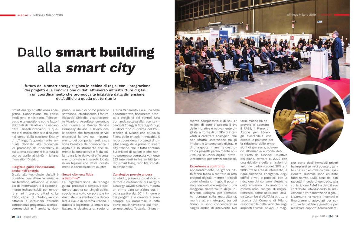 IoThings_mag's tweet photo. 📸 #ThrowbackThursday - sul numero di giugno di @EMRivista, uno sguardo all'edizione 2019 di #IoThingsMilan, tenutasi lo scorso aprile a #MINDMilano (@arexpo_milano)   

#TBT  #TBThursday  #SmartCity https://t.co/2UVSihWwLP