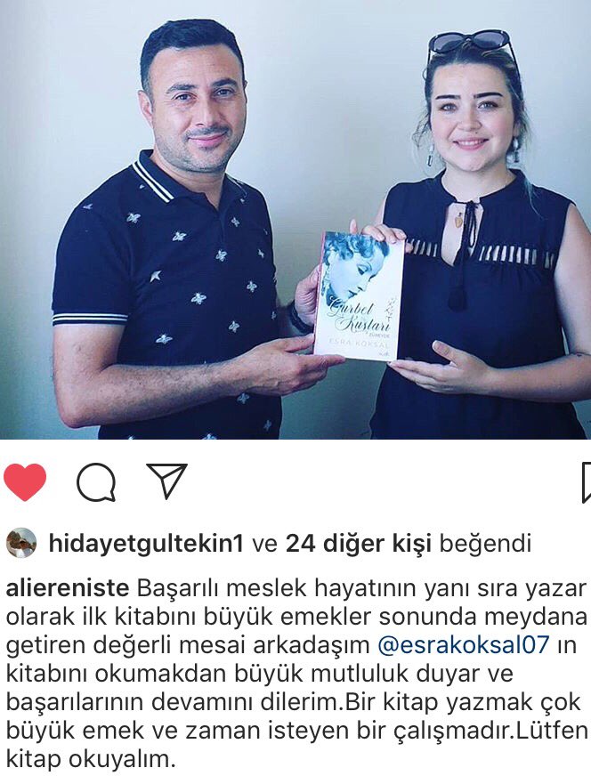 #repost @aliereniste Lütfen kitap okuyalım... Ben yazdığım için değil; kitap okumak bizi her alanda ileriye götüren kocaman bir eylem olduğu için okuyalım, okutalım... #gurbetkuşlarızübeyde #gurbetkuşu #gurbetçitürkler #turkgurbetciler #gurbetciler #roman #yaşanmışhikaye #kitap