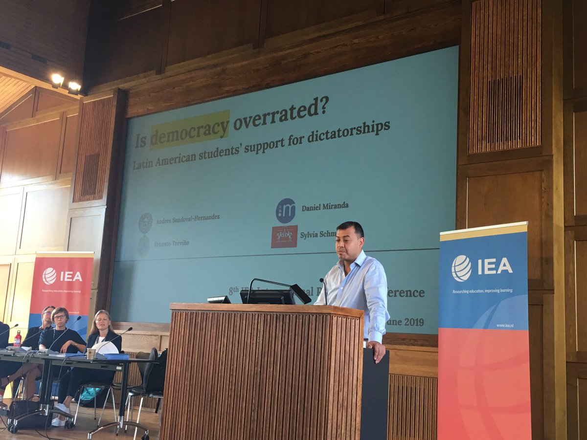 .<a href="/asandovalh/">Andres Sandoval-Hdez</a> speaking about the upcoming #IEACompass brief: Is democracy overrated? #IEAIRC #ICCS