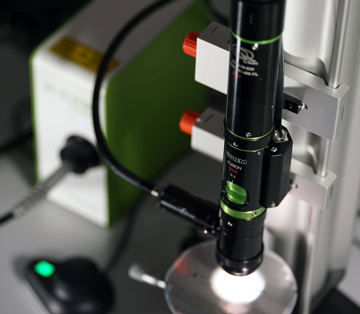Excelitas's tweet image. It's our final day @ #Laser World of #Photonics Hall B1, Booth 103, where our featured products include the Optem FUSION Micro-Inspection #LensSystem &amp;amp; Fetura+ Advanced #ZoomLens. More @ bit.ly/2RgXoOo. #Laser19 @LASER_Munich @PHOTONICSWORLD #machinevision #inspection