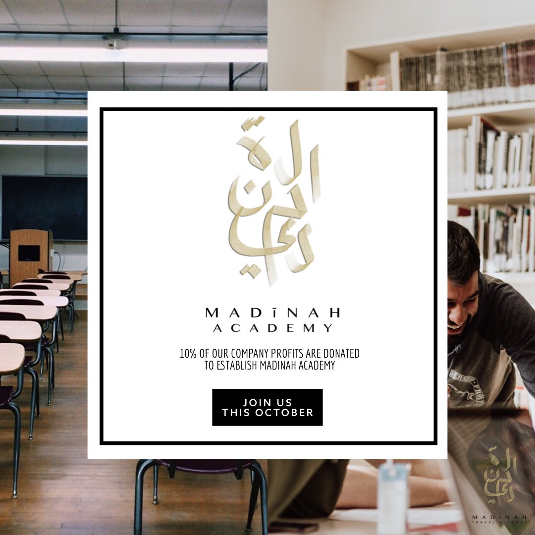 MadinahTNT's tweet photo. Help #MadīnahGraduates & #StudentsofKnowledge invest back into their communities. #JOINUS #ThisOctober https://t.co/el6gpPdStA
