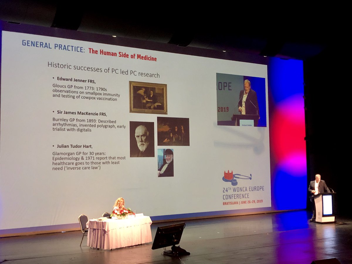 Prof Richard Hobbs describes a strong legacy of #PrimaryCare #research - #familymedicine in unique position to lead <a href="/WoncaEurope/">WONCA Europe</a> #woncaeurope2019 <a href="/EGPRN/">EGPRN</a> <a href="/NAPCRG/">NAPCRG</a> @vdgmeu <a href="/WoncaWorld/">WONCA</a> #MedEd #familydoctors <a href="/NHSuk/">NHS</a> #BigData
