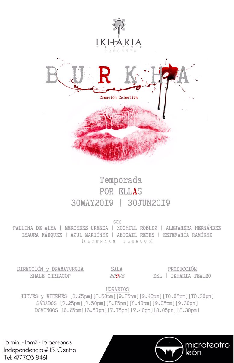 Ikharia Teatro On Twitter Ultima Semana Burkha Las Palabras Se