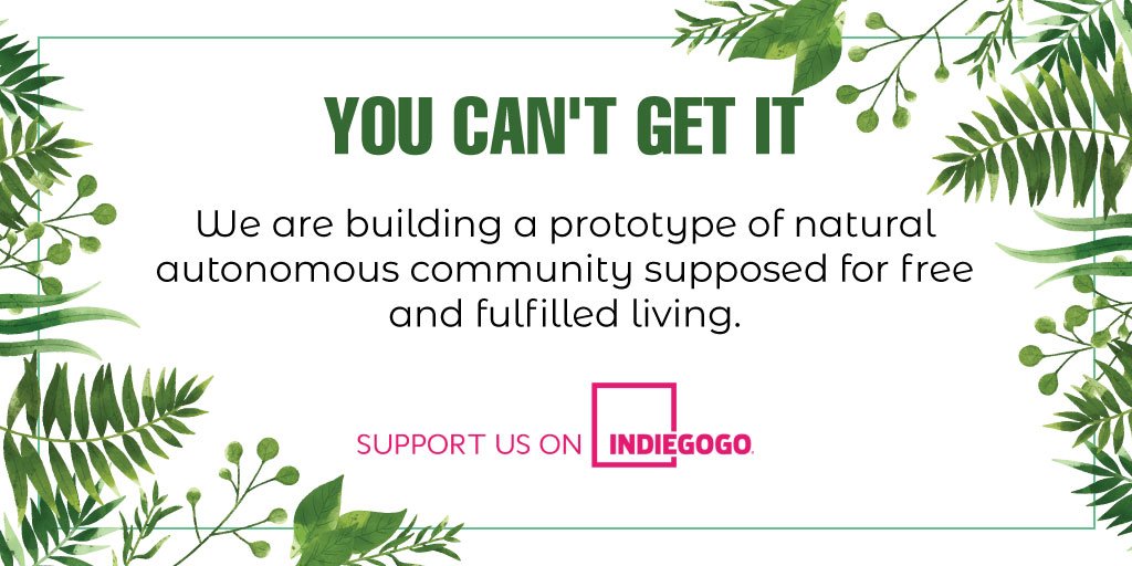 Crowdfundingrev's tweet photo. YOU CAN'T GET IT https://t.co/Swx80LgoCV #autonomouscommunity #autonomouscommunityspace #architecture #communitybuilding #buildingcommunitytogether #fulfilledliving #indiegogo #crowdfunding https://t.co/JplQQ8QIr8