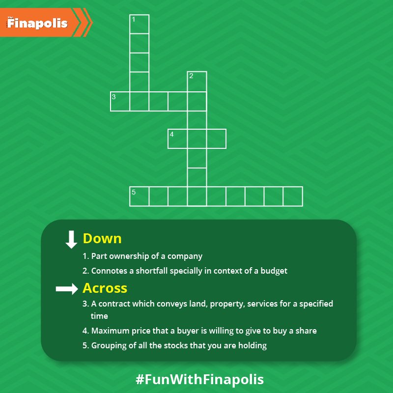 TheFinapolis's tweet photo. #Contest #Contests #ContestAlert #ContestEntry #FunWithFinapolis
All set to win an exciting prize?
Solve the #Crossword and get a chance to win an #AmazonVoucher. *T&C apply. https://t.co/JYBx7uL44g
#TheFinapolis https://t.co/RY6dCJSJ1r