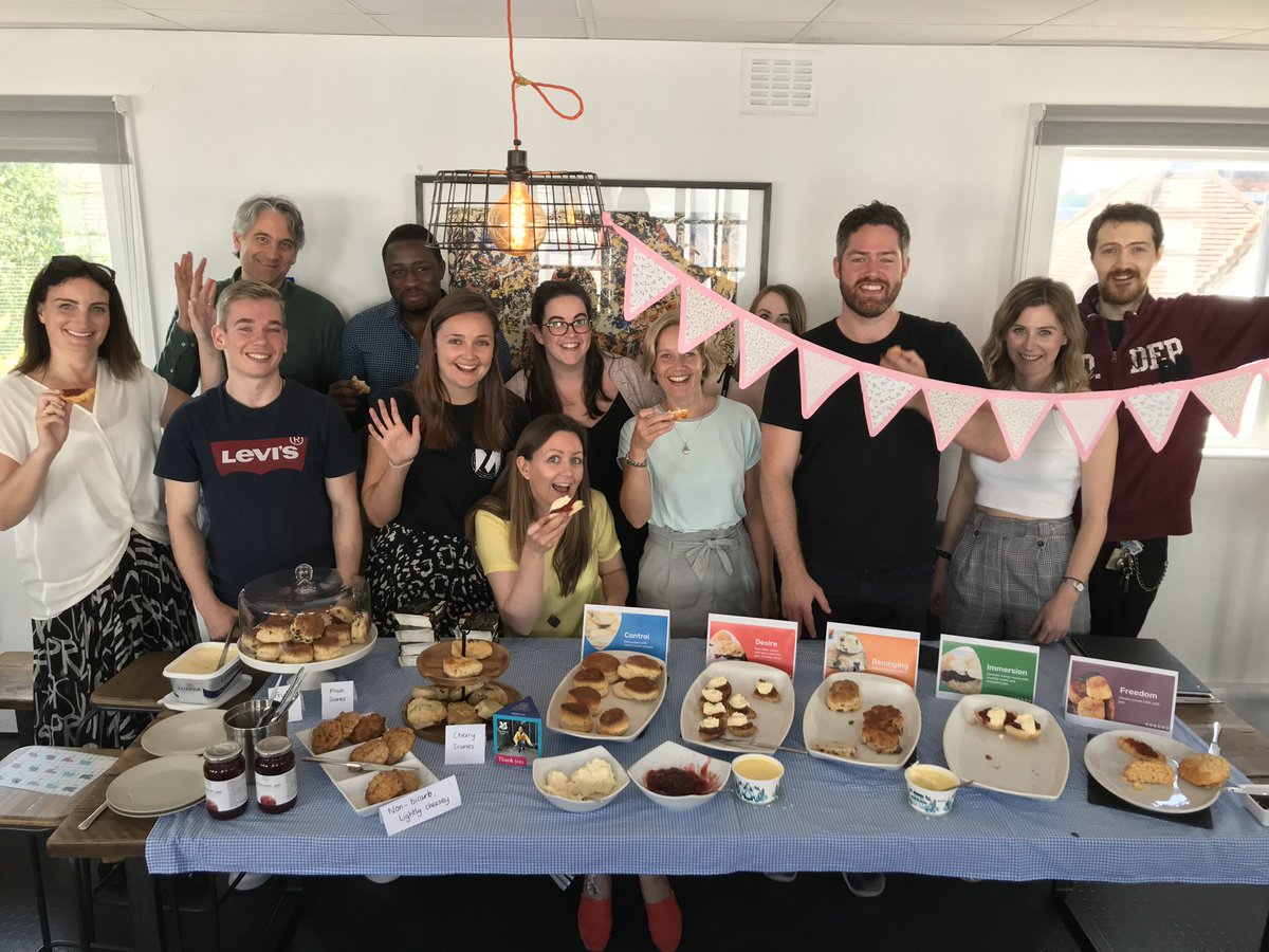 Kokoroglobal's tweet photo. Love the @nationaltrust #greatsconebake today - so much so we’ve made scones and fillings to reflect our #5Drivers model of emotions https://t.co/0Zo5Zy5fYz #WhenItsSconeItsScone https://t.co/sGInBWm8oJ