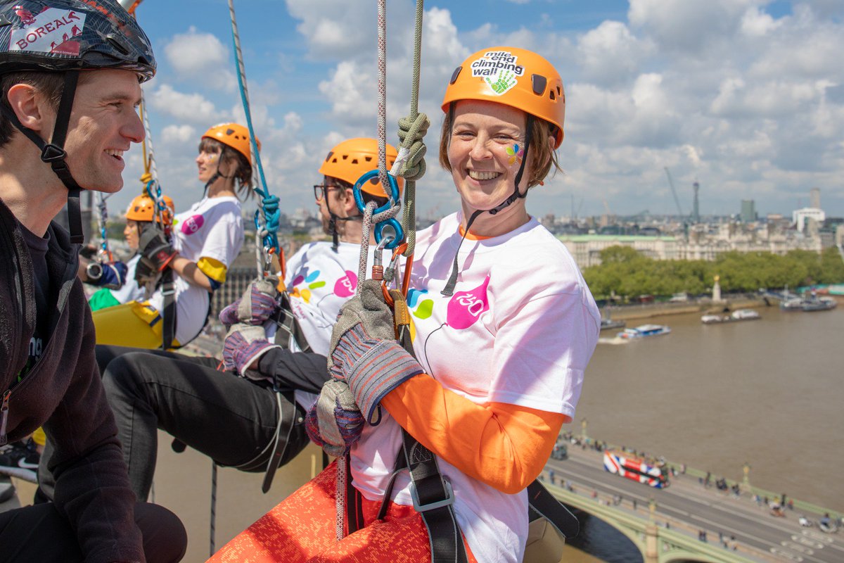 Female fundraiser ready to abseil down St Thomas' Hospital to raise money for Evelina London Children's Hospital