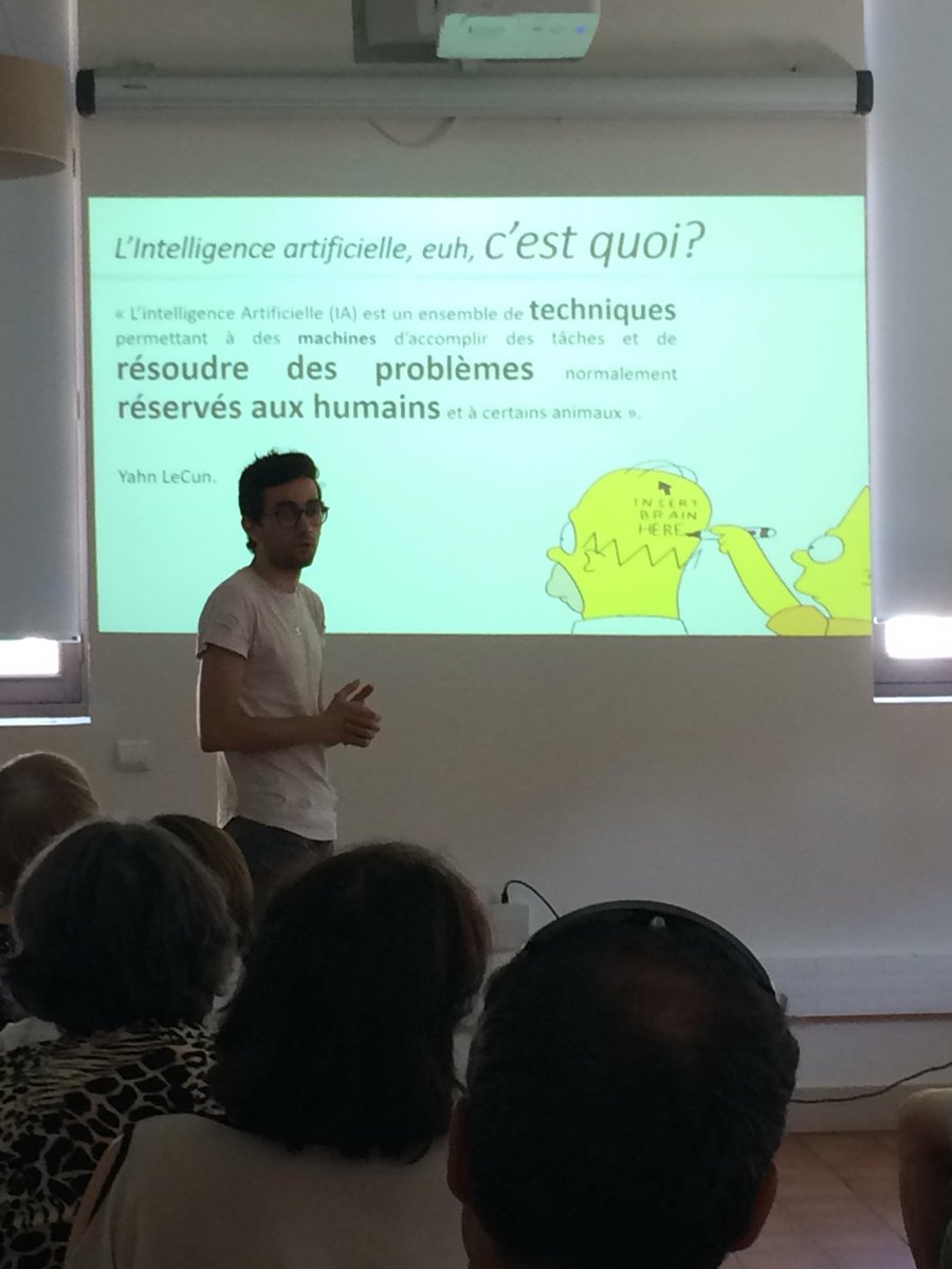ÇA S’EST PASSÉ A LA BIBLIOTHÈQUE ... RAOUL MILLE
Conférence sur l’intelligence artificielle avec Lyes Khacef