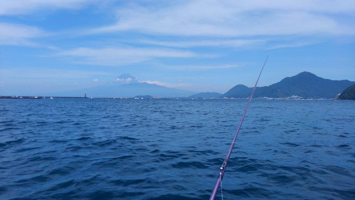 nnetservice's tweet photo. お久しぶりです。免許証更新し、雨が続くそうなので、昨日行ってきました。大きい物は無し。イサキ、ハタ、アジ、サバ、カマス等（画像）。残念でした。サメが沢山居たようです。 奥の富士山は雪が少し残っている様子。 https://t.co/nfovR6EgBs