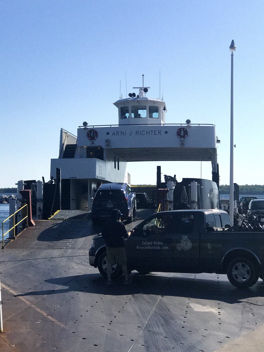 PerfPublicity's tweet photo. Island Hopping this morning in the Peninsula of Wisconsin with @mydoorcounty! First up, taking a #RichterFerry from #NorthPortPier to #WashingtonIsland! #MyDoorCounty #PerfectPublicity https://t.co/81SSMQXmGg