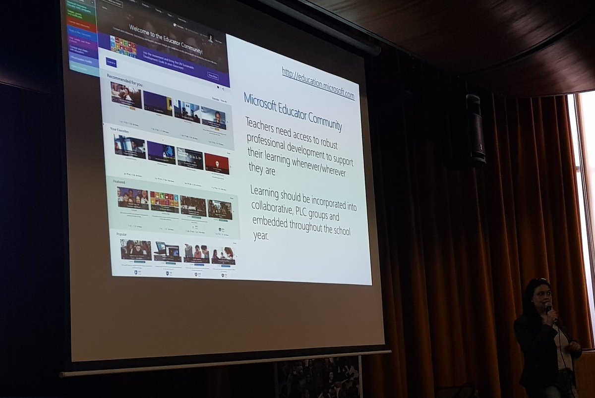 MeganRademeyer's tweet photo. @viva_nella encourages #snsa2019 delegates to join https://t.co/StKx2FdplQ to keep #digitallearning going after conference. If you are already using digital tools in exciting ways, apply to be an #MIEExpert like @PhutiRagophala @AmandaCalitz &amp; @musakeninda. https://t.co/KgGOM0f9gQ