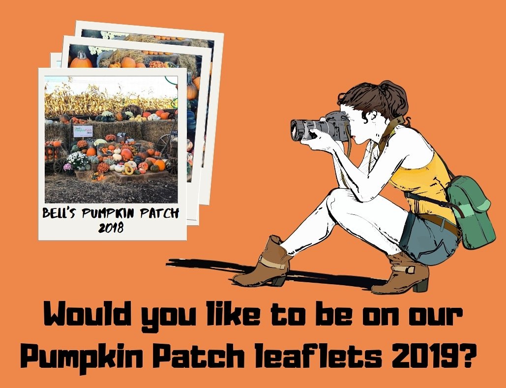 BellsOutlet's tweet photo. Do you or your child want to be part of our 2019 campaign? If you do simply add a photo from our 2018 Pumpkin Patch in the comments below. Don't forget to tag a friend that may also be interested, sadly we will not be able to use all the images. #bellspumpkinpatch #GetInvolved https://t.co/JPbZuqUq5t