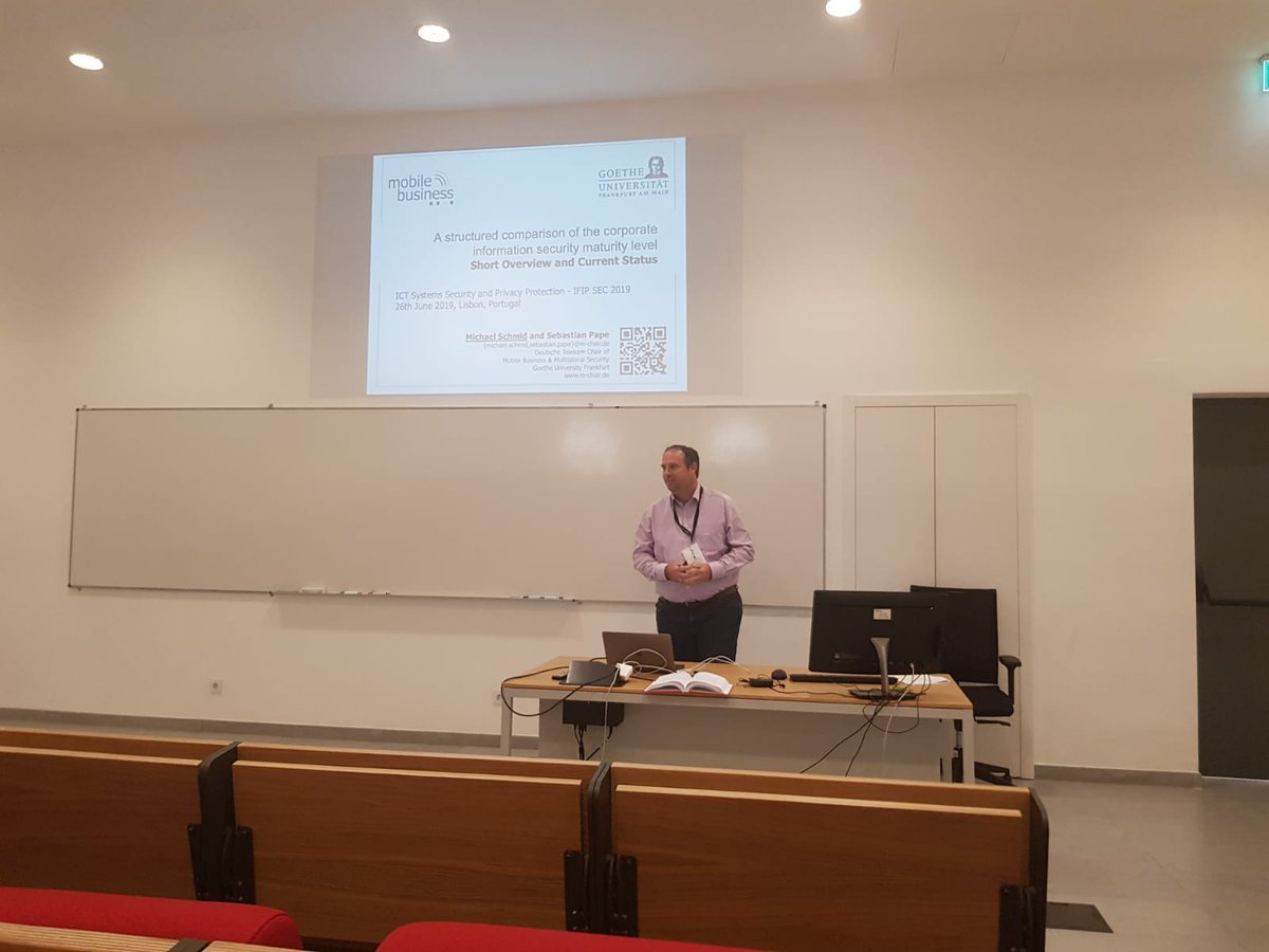 First talk at a international conferences on Security #ifipsec #ifipsec2019 #CyberSecurity #infosec