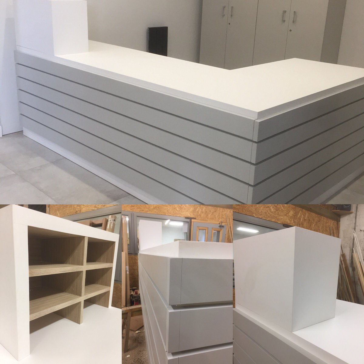 Reception desk made and installed, we used AE Core laminate very nice to use <a href="/ATPjameslatham/">James Latham ATP</a> <a href="/ATPjameslatham/">James Latham ATP</a> <a href="/MediteMDF/">madhu jacob</a> @TeknosPro <a href="/Accoya/">Accoya Wood</a>