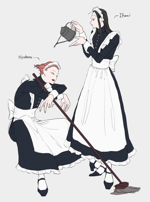 「black footwear maid」 illustration images(Oldest)
