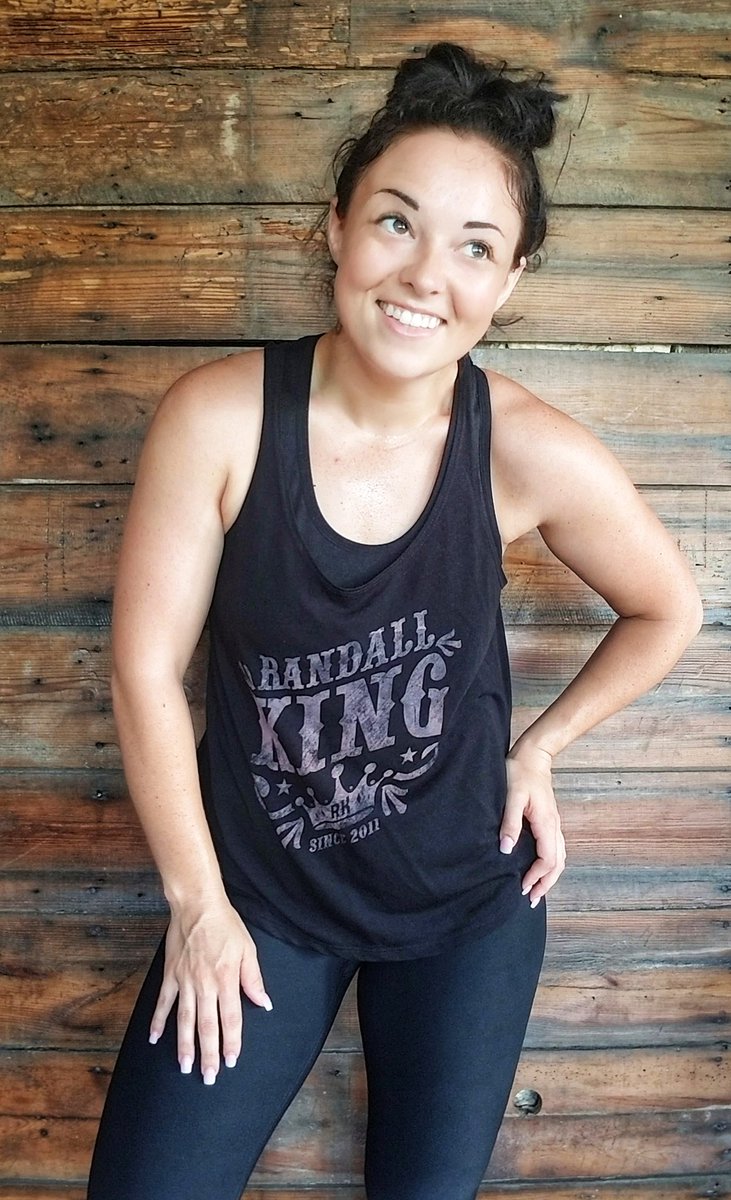 catiegwennap's tweet photo. Finished week 6 of my liift program today, and can I just say holy shit that was hard and I'm sweating like a whore in church... 😂

Oh annnd I love my new tank @RandallKingBand 😎 https://t.co/LjyZtSsl0b