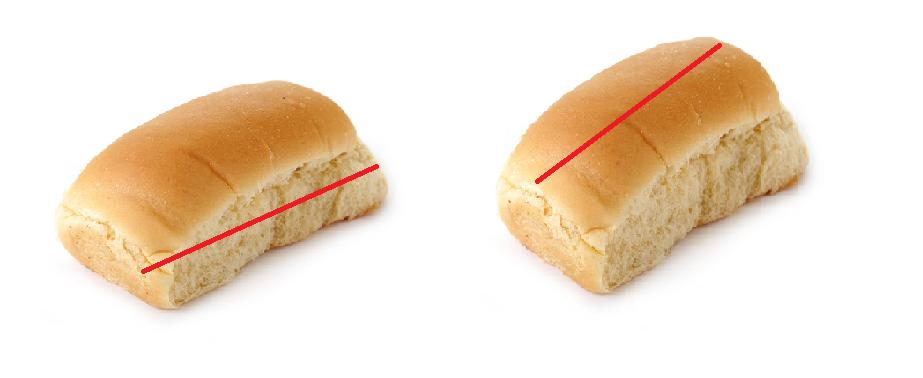 _lebarbieri's tweet photo. ces cortam o pao na opção 1 ou 2??? https://t.co/N74uV51oJa