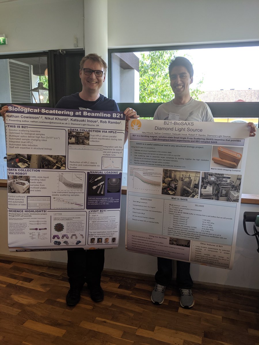 Support for European Access to Life Sciences (@dls_seals) on Twitter photo ... SAXS (including Diamond's own Nathan and Nikul) <a href="/DiamondLightSou/">Diamond Light Source</a> @iNEXT_H2020 ... ... SAXS (including Diamond's own Nathan and Nikul) <a href="/DiamondLightSou/">Diamond Light Source</a> @iNEXT_H2020 ...