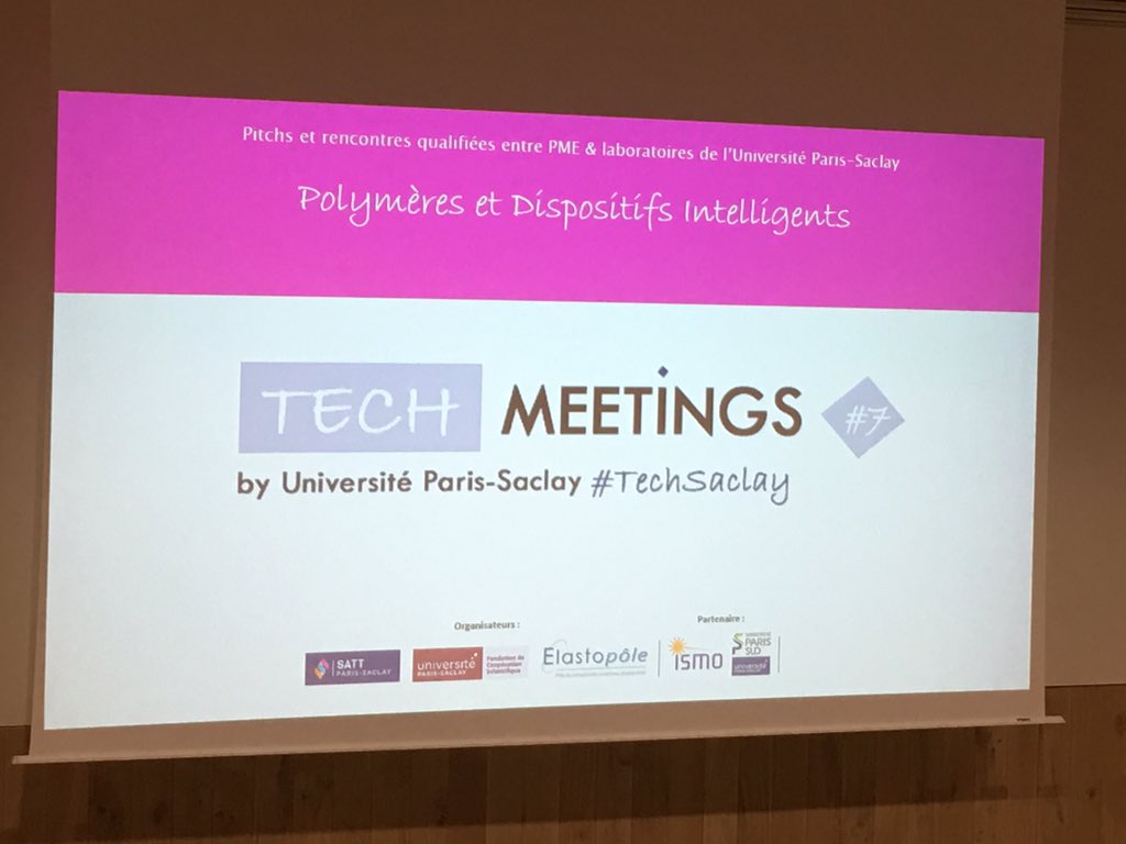 7ème édition des TechMeetings c’est parti : 8 labos et 8 PME pour répondre aux besoins dans le domaine polymères et dispositifs intelligents <a href="/UnivParisSaclay/">Université Paris-Saclay</a> @SATTSaclay <a href="/ELASTOPOLE/">ELASTOPOLE</a> <a href="/u_psud/">Université Paris-Sud</a>