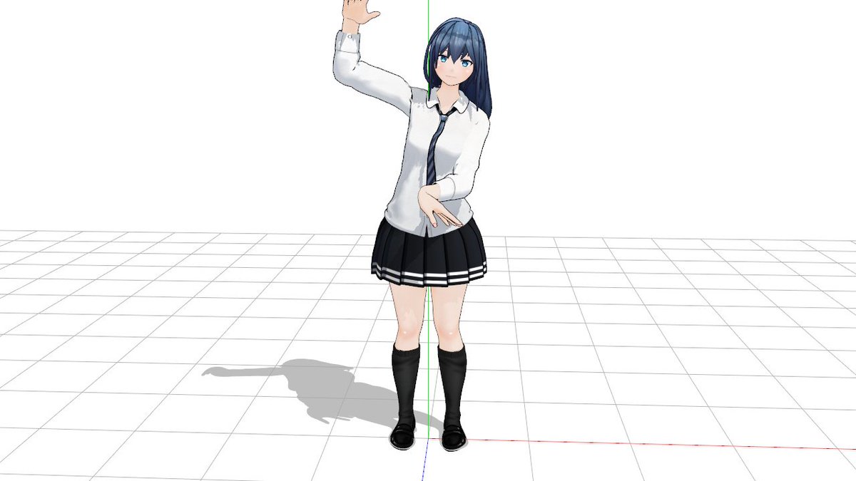 Ikmakerの時点で 肩をik影響下にして できた 肩 で操作 付いてきてく 山辺康夫のイラスト