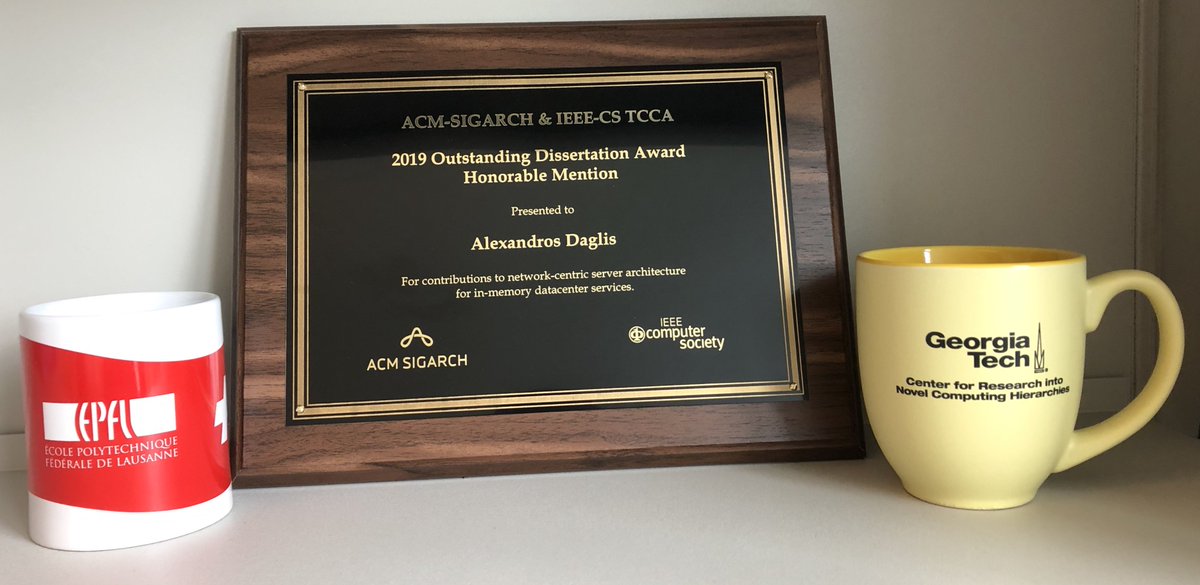 I am truly honored to receive the ACM-SIGARCH &amp; IEEE-CS TCCA Outstanding Dissertation Award Honorable Mention! Special thanks to my thesis advisors, Babak and Ed, for making this possible. <a href="/bfalsafi/">Babak Falsafi</a> <a href="/ebugnion/">Edouard Bugnion 🇨🇭</a> <a href="/sigarch/">SIGARCH</a> <a href="/ICepfl/">EPFL Computer and Communication Sciences</a> <a href="/gatech_scs/">Georgia Tech School of Computer Science</a>