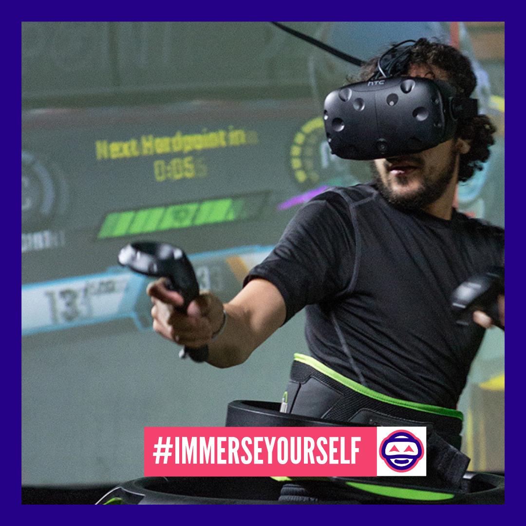 Immerse yourself in a virtual reality world using the most cutting edge technology available. Compete against your friends or other global players, have fun with a group of mates and experience an unforgettable new world of entertainment. bit.ly/2I0EwR8