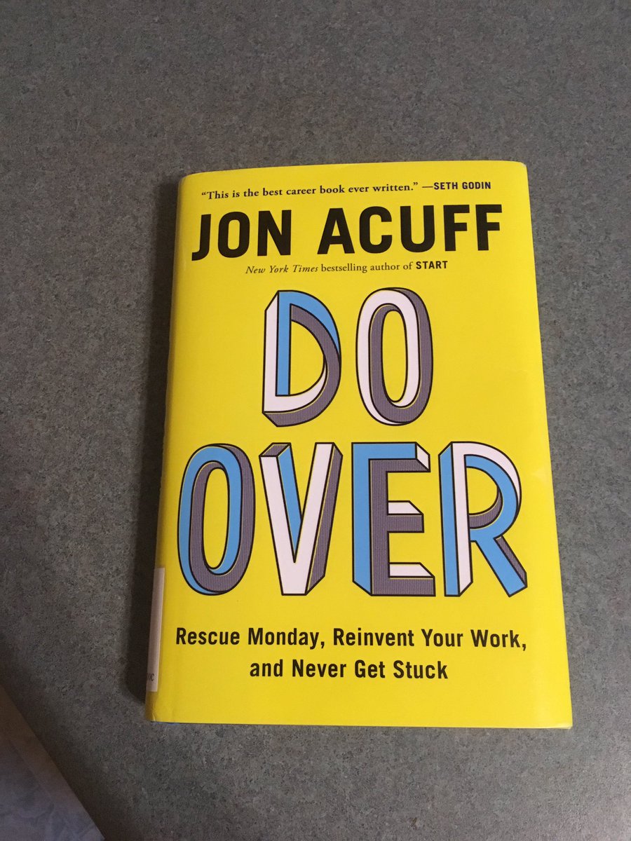 Lucascandy's tweet image. I’m a big @JonAcuff fan, almost didn’t pick up this book because I love my current career, but it’s a great read even if you aren’t looking for a career Do Over, it reminds you of what you need to excel wherever you are. a great read! #DoOverBook #Hustle #books #Careers
