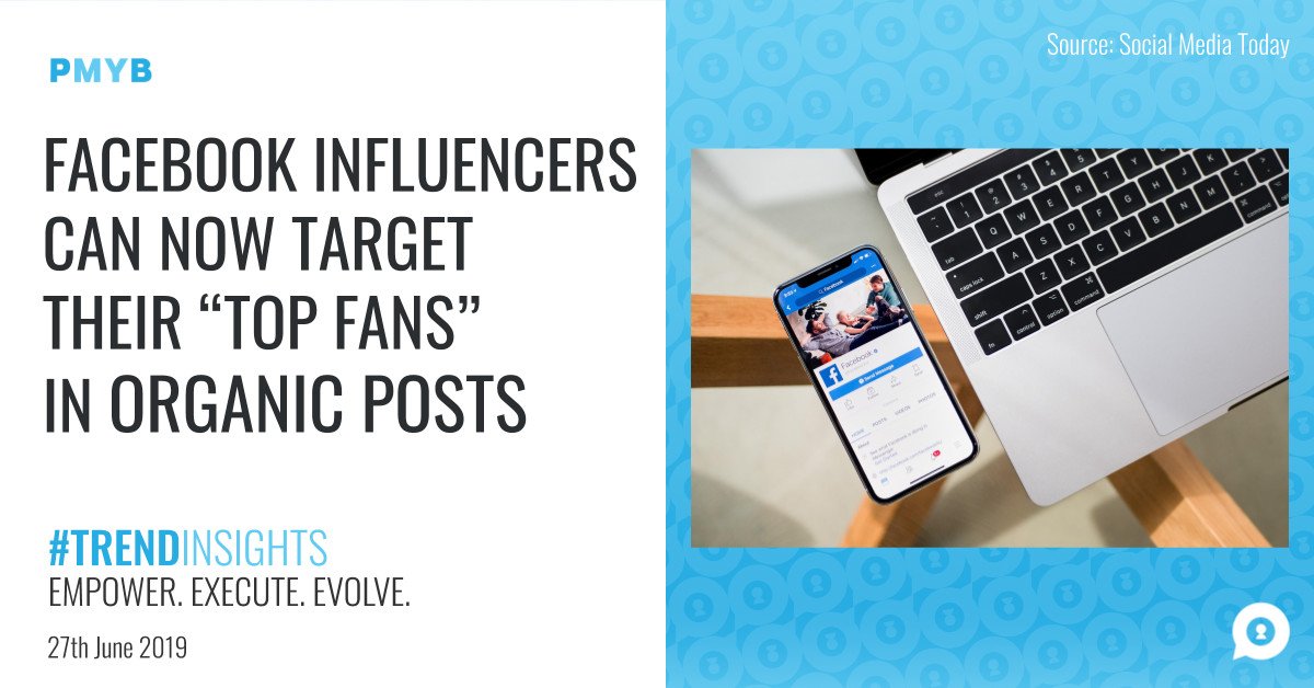🔥 Facebook Influencers Can Now Send Exclusive Content to their Most Engaged Followers!

📱 Facebook is adding a new option which will enable anyone with pages to target their most loyal fans, making it easier for them to thank them or share exclusive content.

#TrendInsights