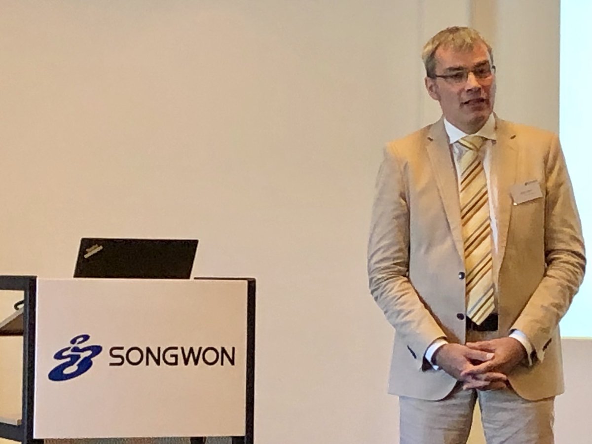 EMGmarcom's tweet photo. Another great day at the EMG Pre K event! Today the 25 trade editors attending the event heard from @DSM, @AscendMaterials and @SONGWON_group on their latest innovations that will be officially announced during #K2019. #EMGPreK https://t.co/uIjpwZw7K0