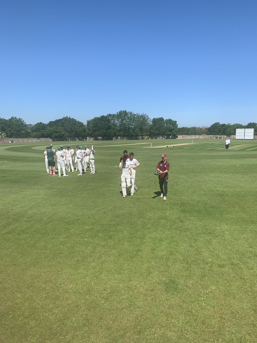 NCB_Cricket's tweet photo. We are at a glorious Blackhall CC today with our U15’s in a 45 over friendly against Cleveland. We lost the toss and bowled first, restricting our opponents to 183/9. 3 wickets for @TynedaleCC Adam Newton #stickin #playstraight #getforward 🏏 https://t.co/MYh1CcucBt