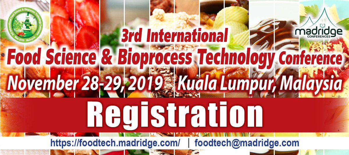 FoodTechEvent's tweet photo. #FoodTechnology2019 inviting the contributions related to #FoodScience &amp; #FoodProcessing  &amp; #Nutrition. #Submit your #abstracts at: https://t.co/utDwGcdKvb https://t.co/4h1SW34emT