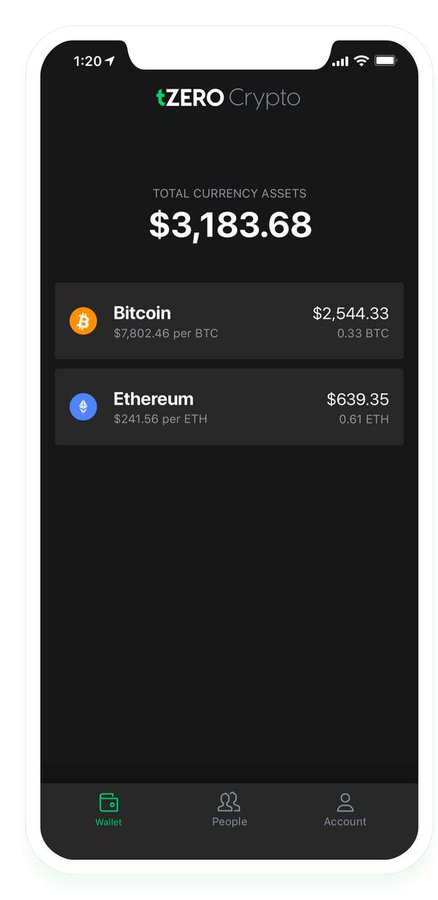 tzeroblockchain's tweet image. "tZERO Crypto App live on iOS! This will serve as the foundation for a broader digital asset trading solution. #blockchain #Crypto #Bitcoin2019 #ethereum #tZero $OSTK $BTC " - @Noursalehi 
tzero.com/crypto-app