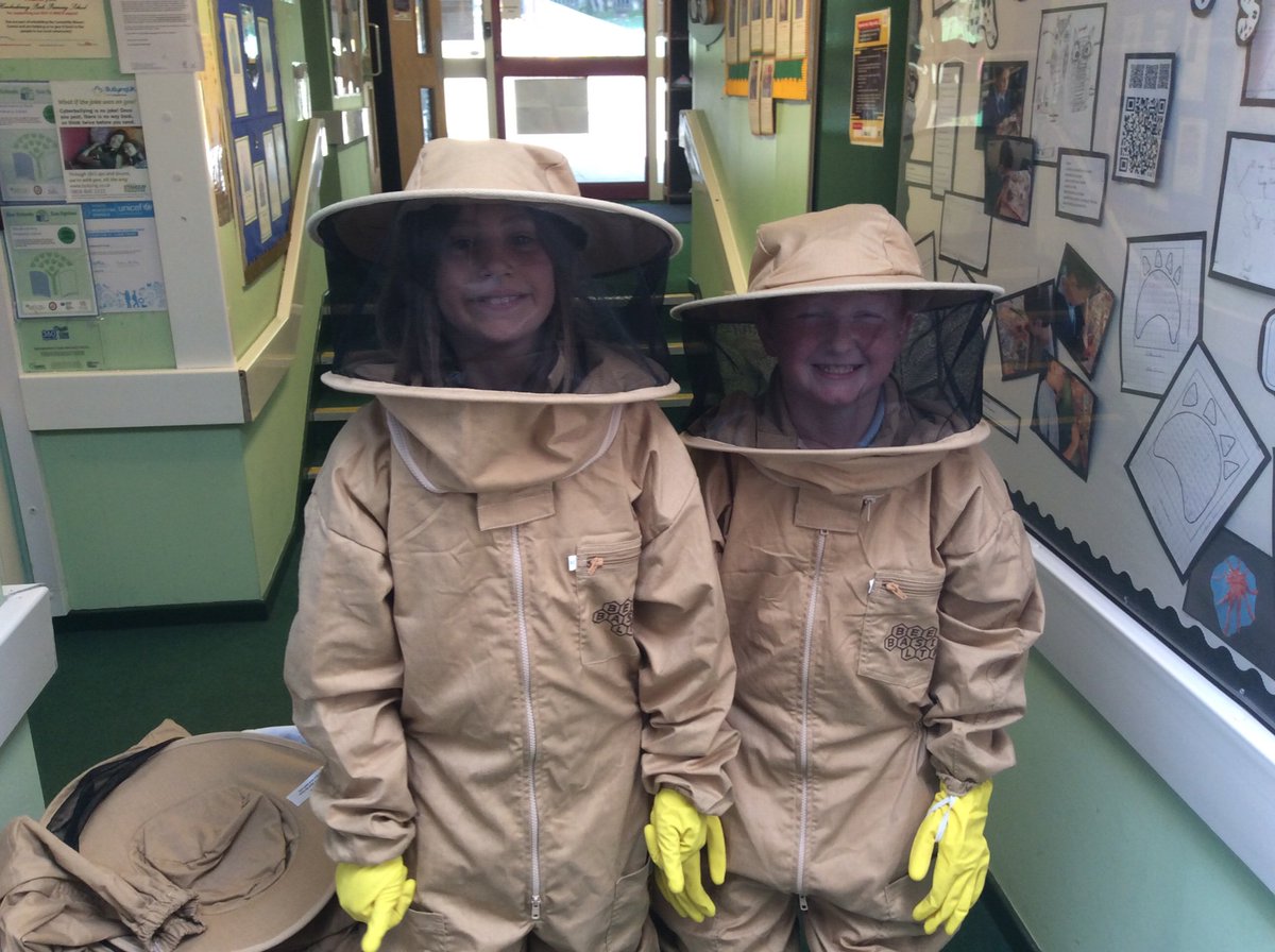hddpyear4's tweet photo. Suited up to visit the bees! https://t.co/Rjjuvv1o9G