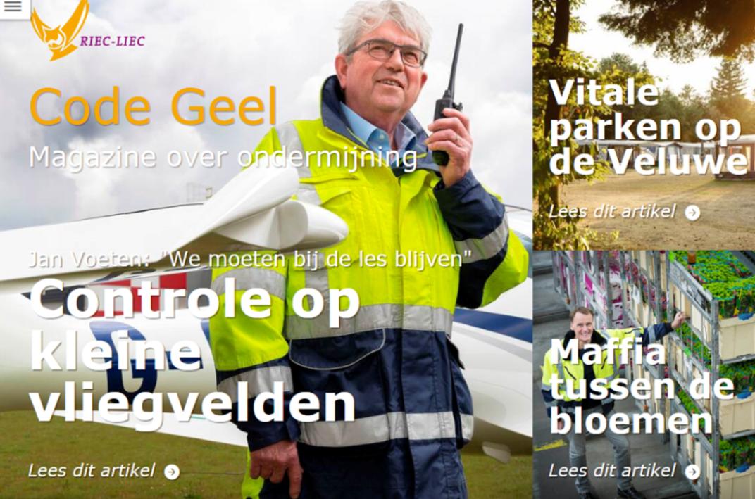 De 6e editie van Code Geel, magazine over ondermijning, is uit!! Deze editie is gewijd aan zogenoemde 'witte' vlekken; plaatsen waarop de overheid nog weinig zicht heeft. Artikelen over kleine vliegvelden, de bloemenveiling, vakantieparken en meer. Zie: magazines.riec.nl/codegeel/2019/…