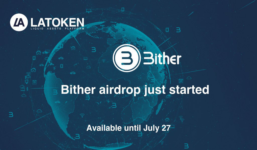 Get in touch with new airdrop! Receive up to $13 from #Bither by doing simple tasks: bit.ly/2FCJHVD