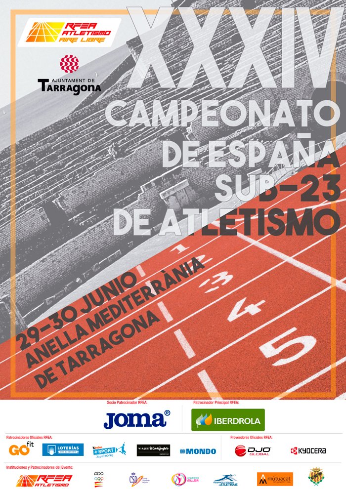 Este próximo fin de semana participamos en el XXXIV Campeonato de España Sub23 individual en Tarragona. Alejandro correrá la final del 3000 obstáculos el domingo a las 21,15 horas, Vamoooos!!💪💪
#CampEspañaTarragona #CabanesOrtuño #VayaTela.