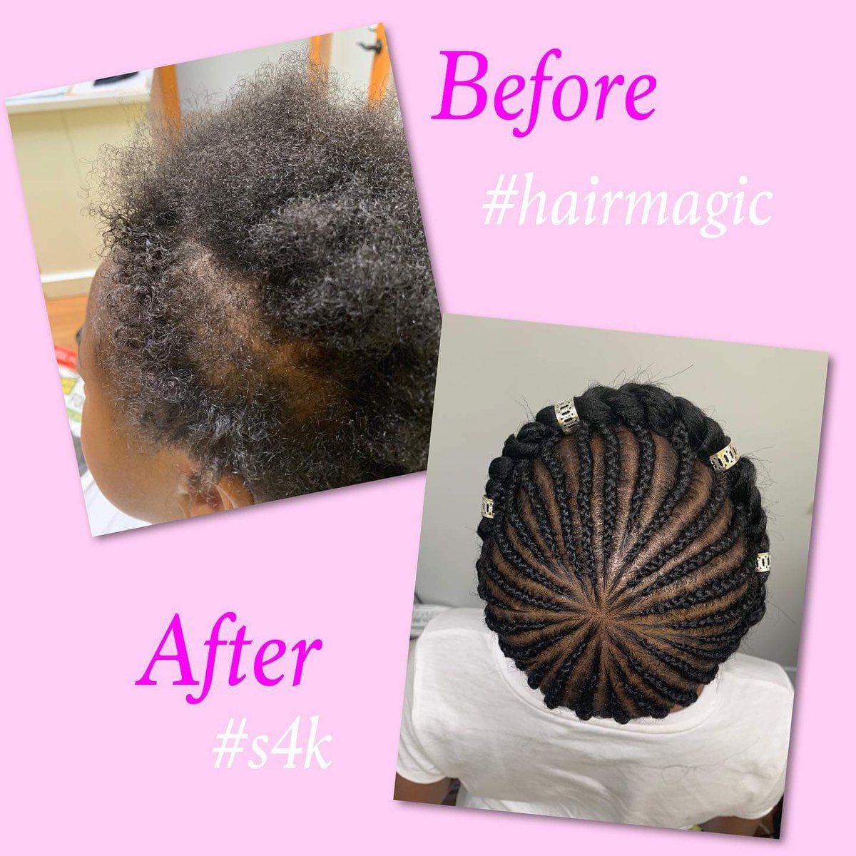 Styles4KidzNFP's tweet photo. Ms. Clara has anointed hands. She is an absolute angel! #styles4kidz #ourstylistsrock #haircarewithheart #hairmagicians #naturalhair #kidsbraids #completetransformation #allaboutthekids #hairstyles #supportus  #nonprofit #salon #education #workshops #haircare #naturalhairkids https://t.co/Yhep59xC1M